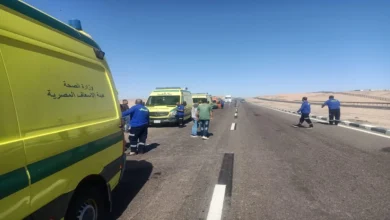 حادث انقلاب الميكروباص