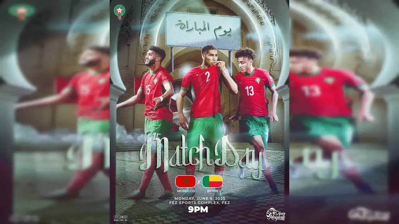 القنوات المفتوحة الناقلة لمباراة المغرب ضد بنين الودية اليوم 9 يونيو 2025 1 القنوات المفتوحة الناقلة لمباراة المغرب ضد بنين الودية اليوم 9 يونيو 2025