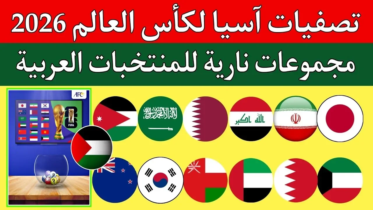 نتائج قرعة ملحق تصفيات آسيا المؤهلة لكأس العالم 2026 1 تصفيات آسيا المؤهلة لكأس العالم 2026