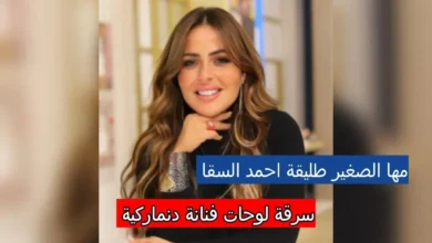 بالفيديو.. طليقة أحمد السقا مها الصغير تسرق لوحة فنية على الهواء