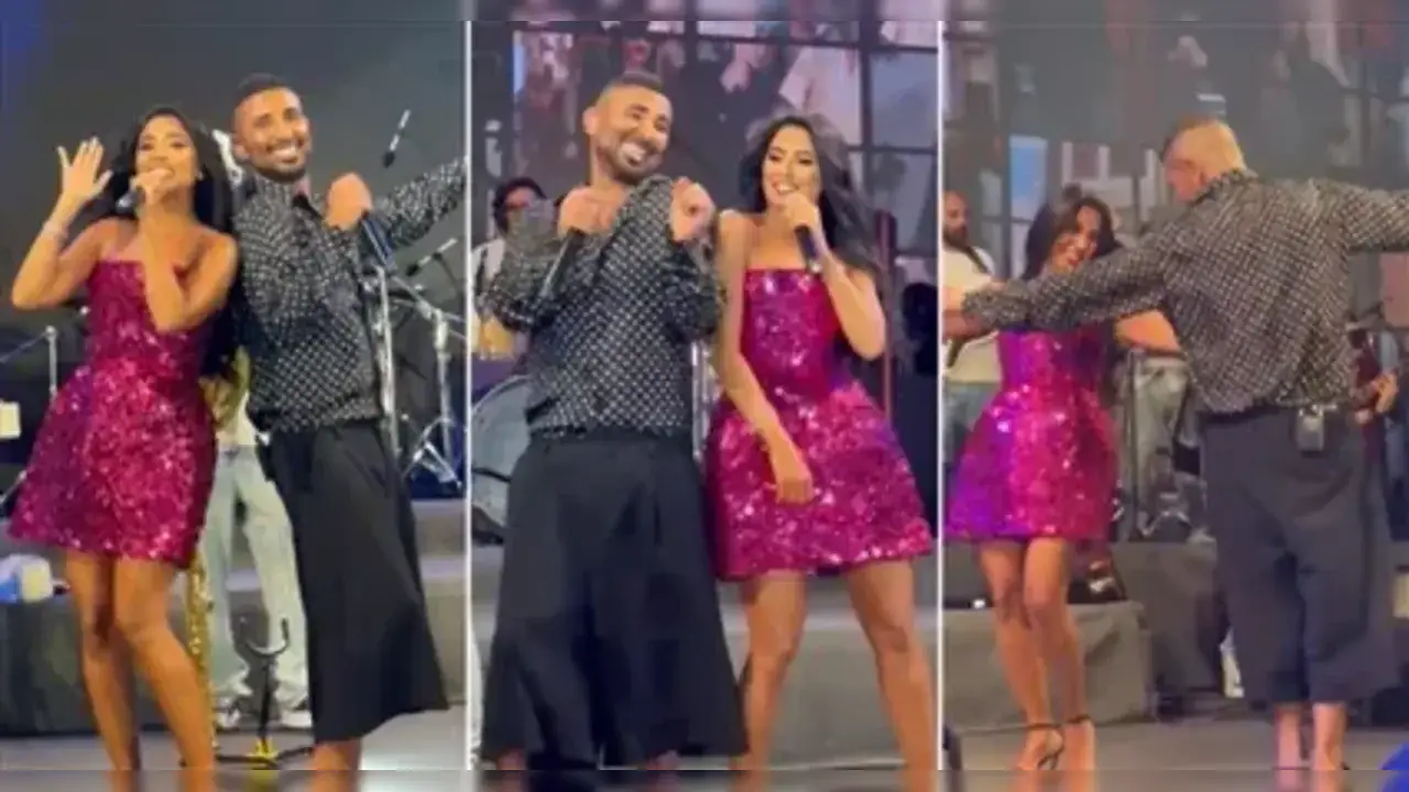 شوف احمد سعد يرتدى "جيب شورت" وإطلالة غير معتادة في حضور روبي 1 حفلة أحمد سعد في مراسي تثير الجدل.. "جيب شورت" وإطلالة غير معتادة في حضور روبي