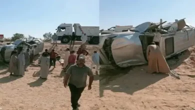 صور حادث اللواء عصام عبد الله