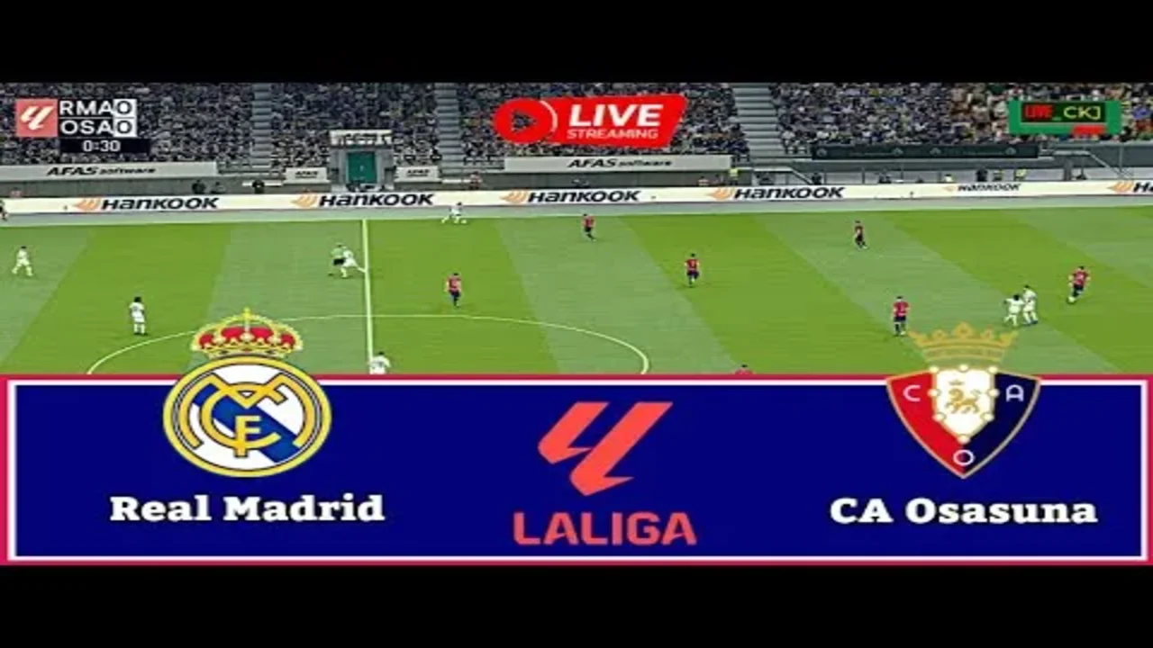 القنوات المفتوحة الناقلة لمباراة ريال مدريد ضد أوساسونا والتشكيل المتوقع