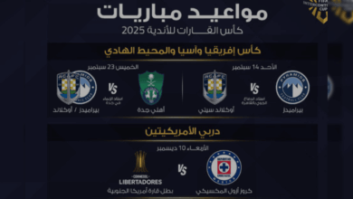 مواعيد مباريات كأس القارات للأندية 2025