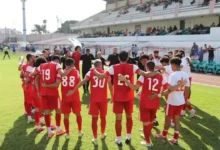 جماهير النادي الأوليمبي في ملعب عز الدين يعقوب لمباراة بلقاس سيتي
