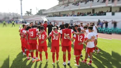 جماهير النادي الأوليمبي في ملعب عز الدين يعقوب لمباراة بلقاس سيتي