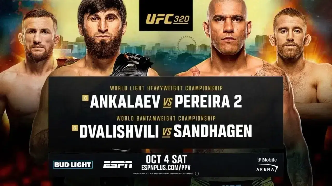 موعد نزال أنكالايف ضد بيريرا والقنوات الناقلة في UFC 320