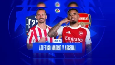 القنوات المفتوحة الناقلة لمباراة آرسنال وأتليتيكو مدريد