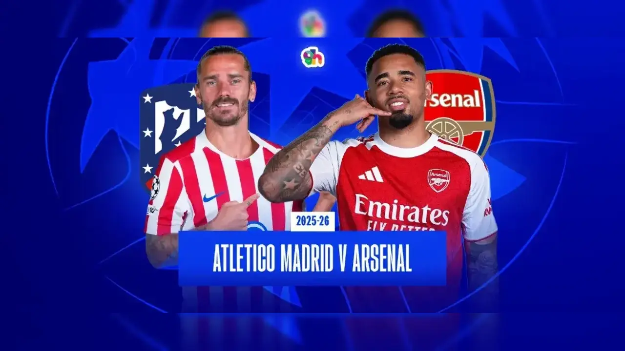 القنوات المفتوحة الناقلة لمباراة آرسنال وأتليتيكو مدريد