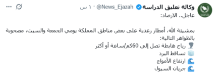 طقس السعودية 