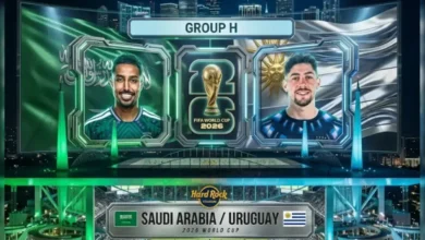 صدام المجموعة H يجمع السعودية ضد الأوروغواي في افتتاح مشوار المونديال.
